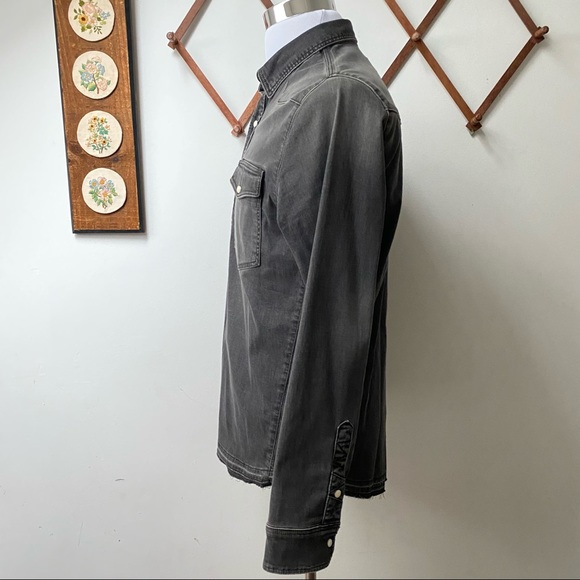 Zadig & Voltaire Denim Pearl Snap Western Shirt - Picture 7 of 13